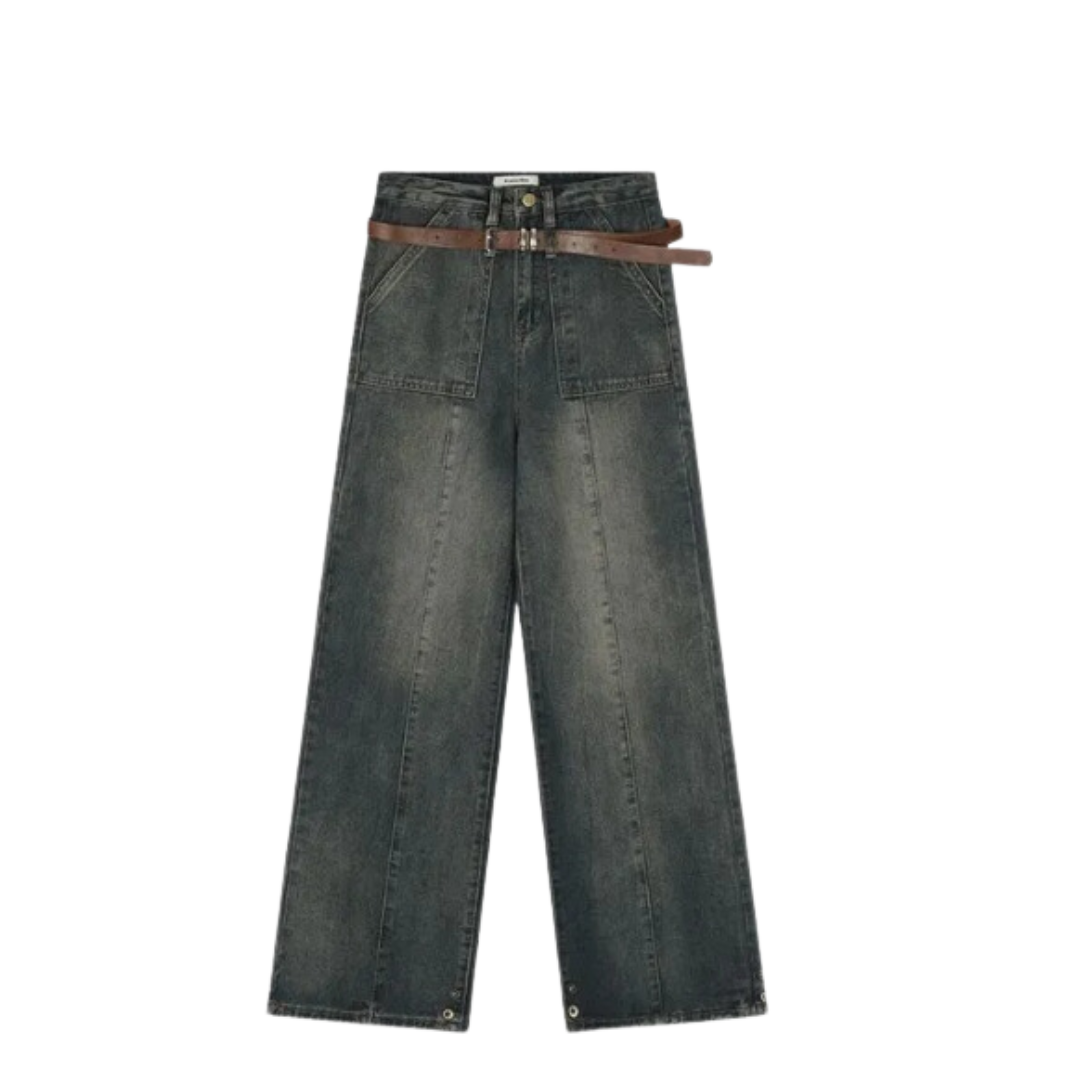 Belt Baggy Jeans