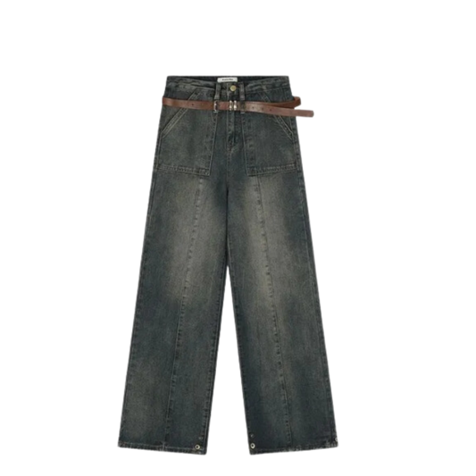 Belt Baggy Jeans