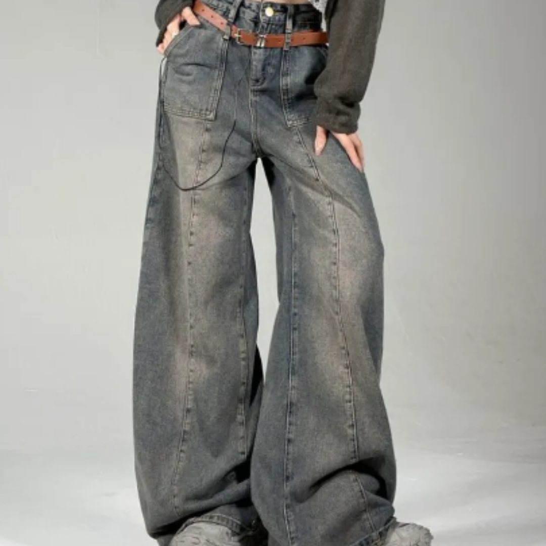 Belt Baggy Jeans