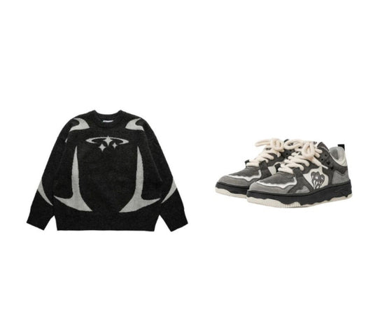 Stars Sweater +  'Woo ' Shoes