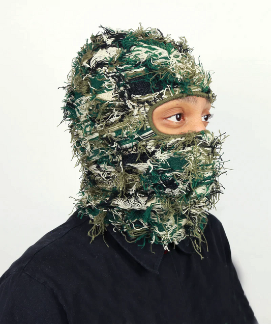 DISTRESSED BALACLAVA - Camo feild