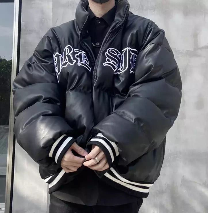 Puffer Thick Letterman Jacket