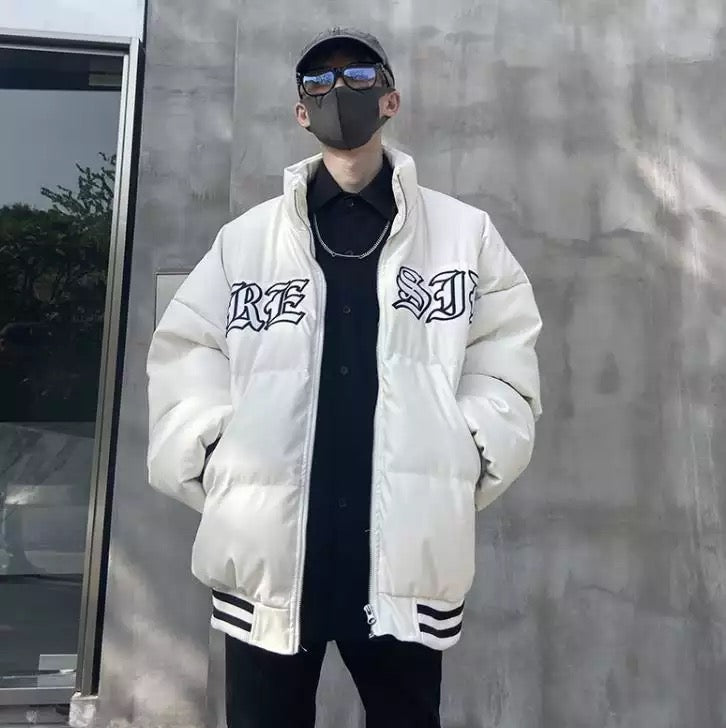 Puffer Thick Letterman Jacket