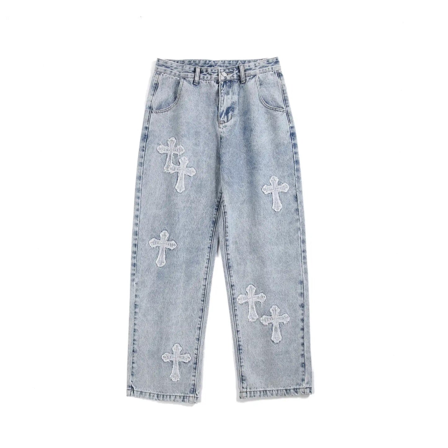 Cross Patch Denim Jeans