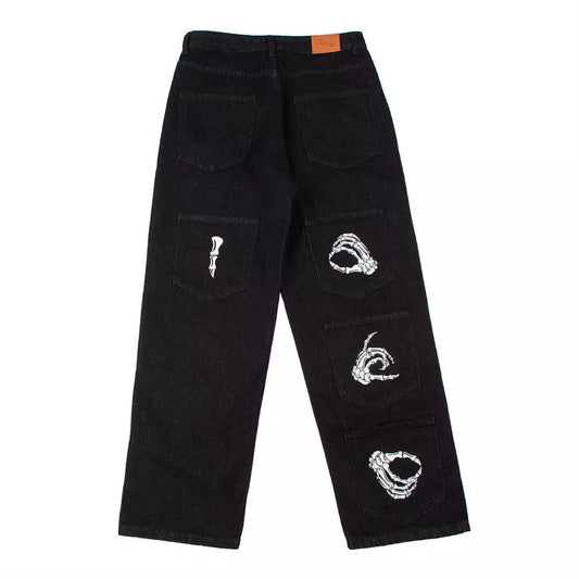 Skeleton Hand Signs Pants