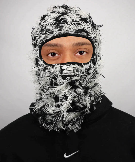 DISTRESSED BALACLAVA - Zebra