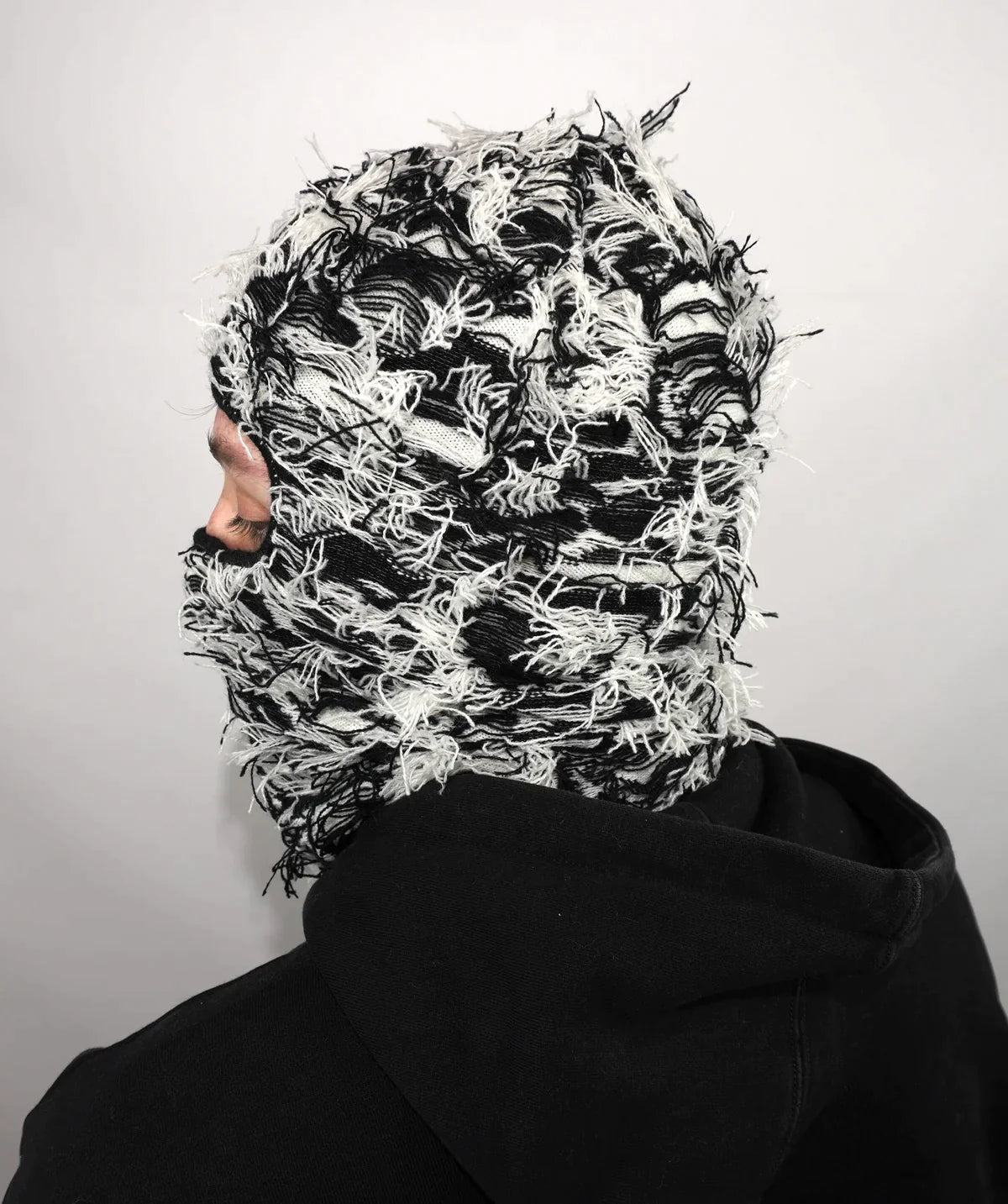 DISTRESSED BALACLAVA - Zebra